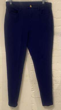 Michael Kors Women’s Size Medium Blue Ponte Knit Skinny Ankle Slacks